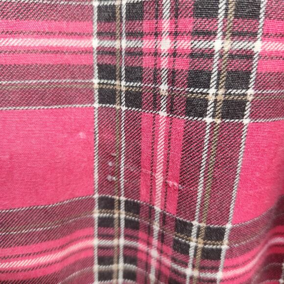 Love Love Love Y2K Red Plaid Grunge Faux Cargo Plus Joggers Pants Women's 3X - Picture 11 of 12